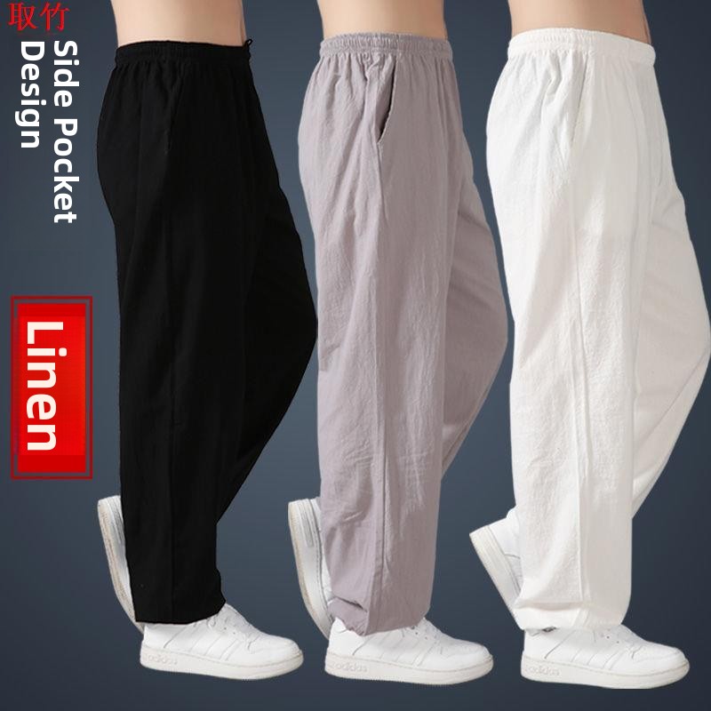 Loose Cotton Linen Tai Chi Pan - đánh giá và giá Yoga Fitness Training