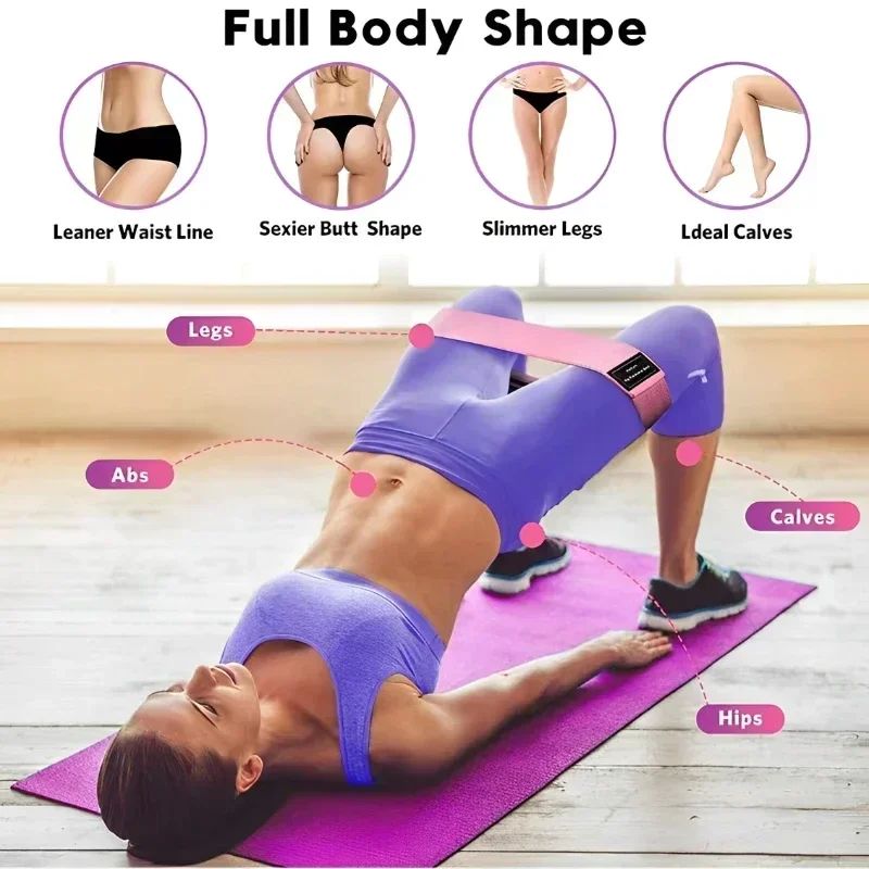 Fabric Resistance Hip Booty Ba - đánh giá và giá Yoga Fitness Resistance Band
